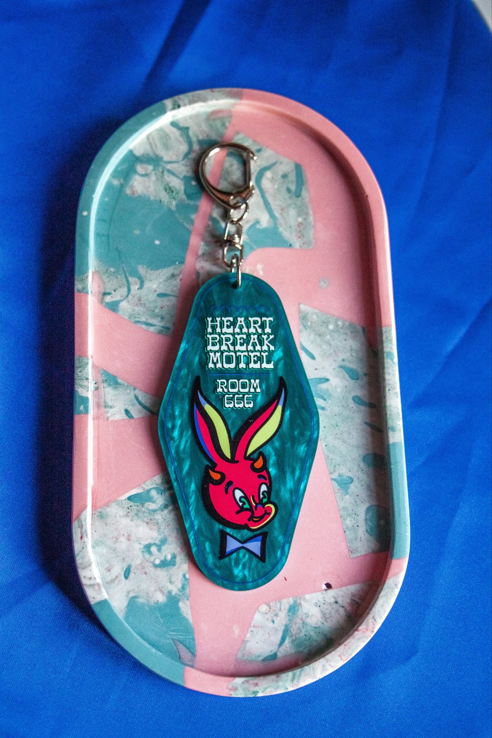 Image of Heartbreak Motel Hot Stuff Play Bunny Keytag