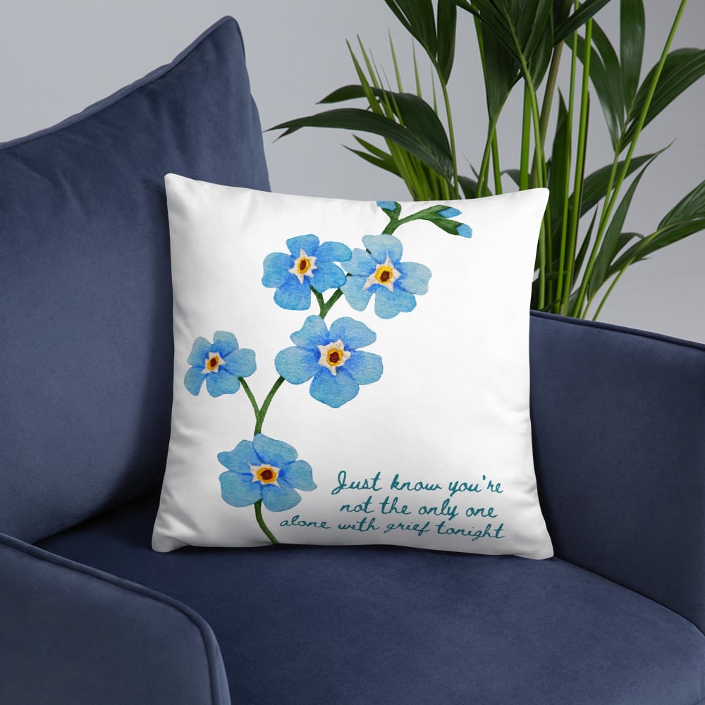 Image of Alone With Grief Pillow