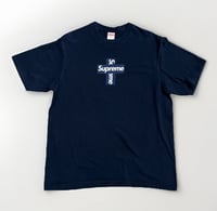 Image 1 of Supreme Cross Box Logo Sz L (NAVY)