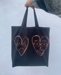 Image 2 of Heart tote bag