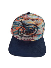 Image 1 of Tapestry Smile  SnapBack Blue 
