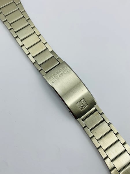 Image of vintage roamer rockshell gents stainless steel watch strap,band,bracelet n.o.s,new.1970's.(RMR-02)