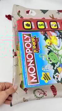 Image 6 of Le Pochon-Cadeau doublé toile de coton Santa Baby