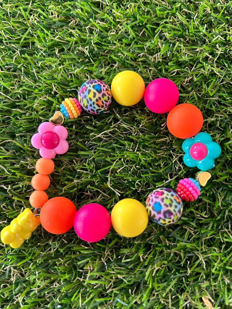 Image of Colourful charm bracelet 