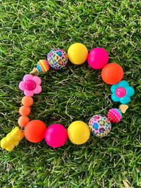 Colourful charm bracelet 