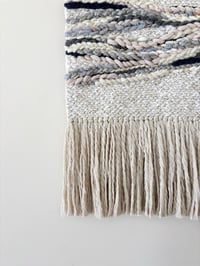 Image 3 of Woven Wall Hanging - Textured, Neutral, Boho (large)