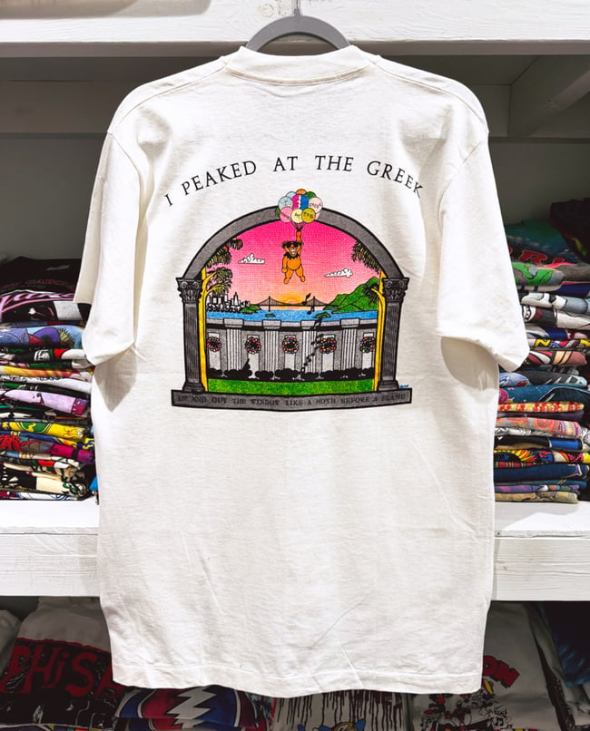 Grateful Dead 1985 ‘Greek Theatre’ Lot T-Shirt — Size L (Never Worn)