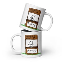 Image 2 of I help White glossy mug