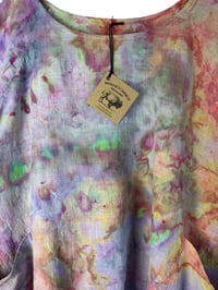 Image 5 of XL Cotton Woven Forager Top in Nebula Watercolor Ice Dye