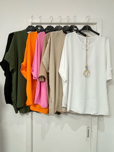 Image of Round Neck Plain Top