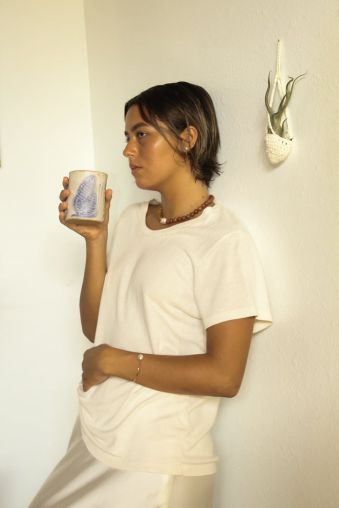 Image of Jasper and goldstone baroque necklace