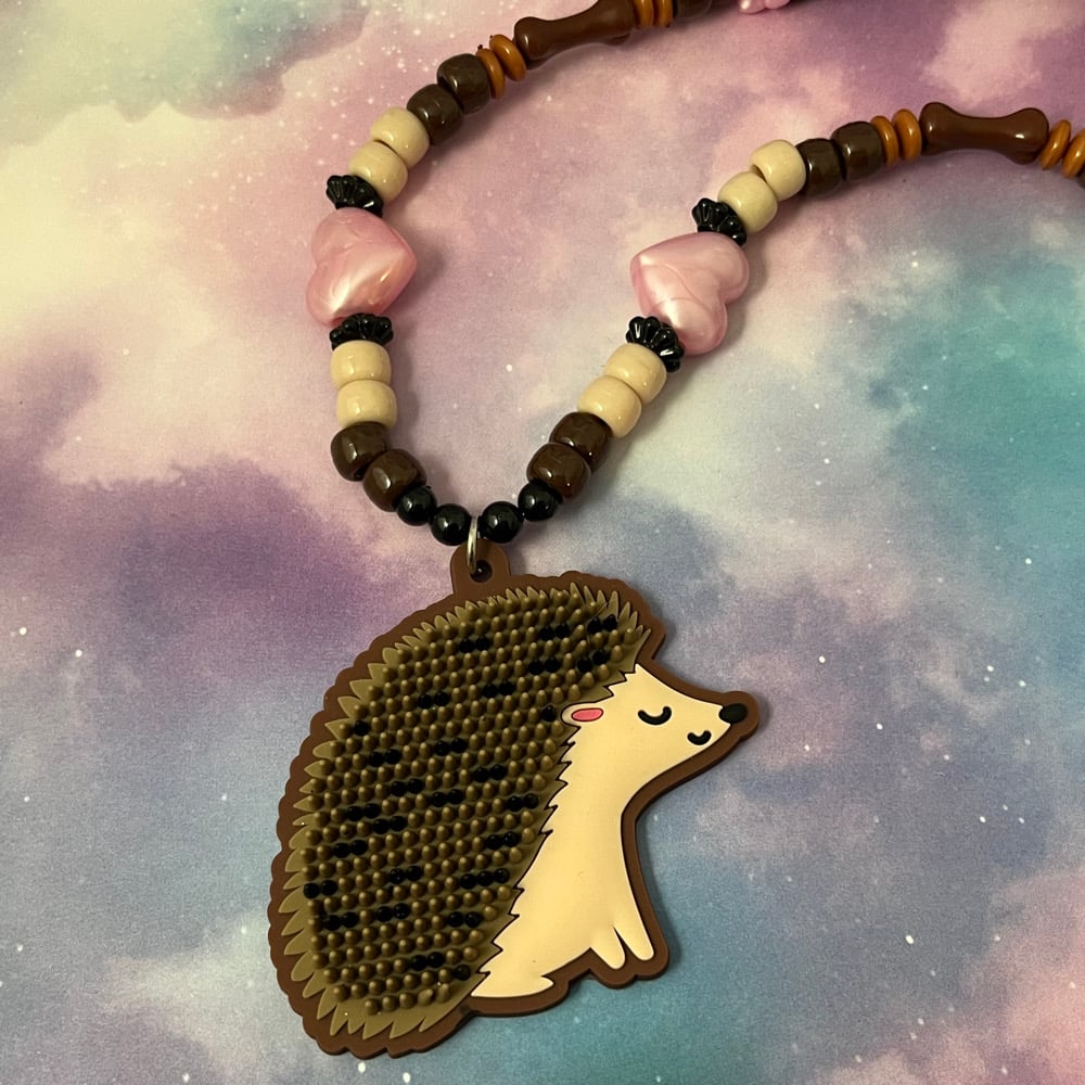 Image of Hedgehog Kandi Necklace Sensory Fidget
