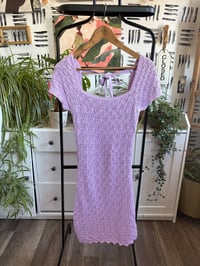 Image 1 of Purple sweater dress