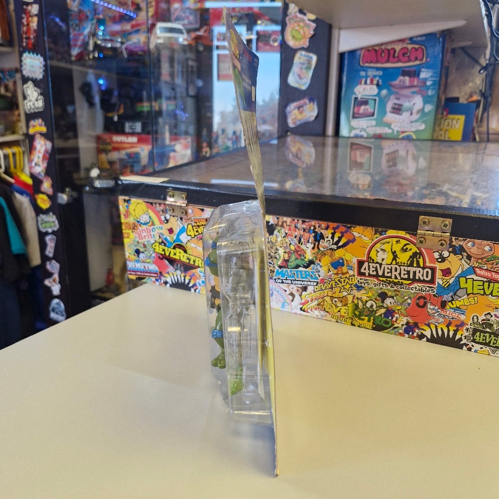 Image of Vintage Teenage Mutant Ninja Turtles Head Droppin’ Leonardo Figure – Playmates 1991