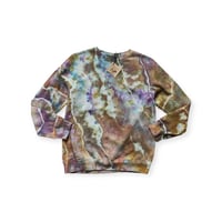 Image 1 of  M Unisex Crew Sweatshirt in Terrestrial Geode Ice Dye