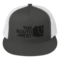 Image 4 of LOWER AZ The Southwest Black thread Trucker Cap