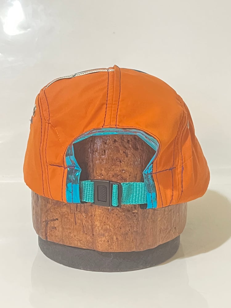Orange Goretex Camo LongBill Pocket 5-Panel