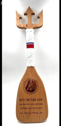 Image 3 of Trident Paddle Oar for Navy, Marines, USCG, Air Force