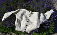 Image 4 of Cropped Aran Cardigan - Made in Ireland