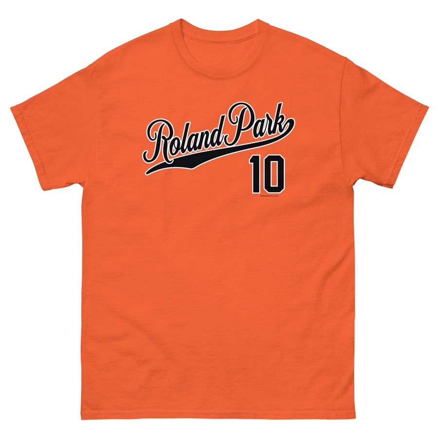Image of Roland Park Baltimore T-Shirt 21210 Mens (Orange)