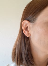 Image 2 of Gold filled double needle earrings 