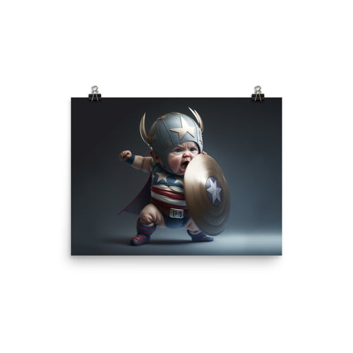 Image of Marvel Babies - Captain America || Photo paper poster