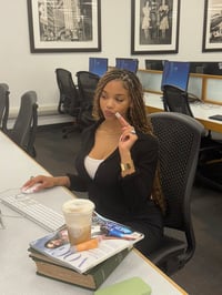 Image 1 of Chunky Knit Sweater Brown Blingaliscious Gloss!