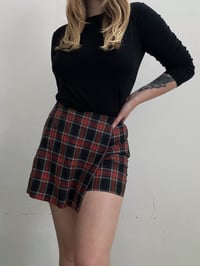 Image 3 of Black red skirt shorts // 36 