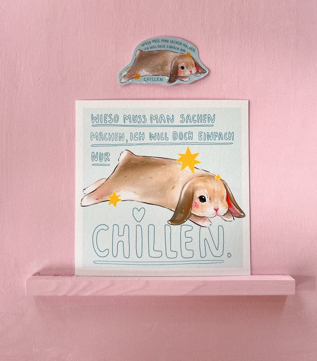 Chillen – FineArt Print (15x15cm)