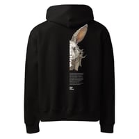 Image 2 of FRACTION RABBIT Oversized heavyweight hoodie dark
