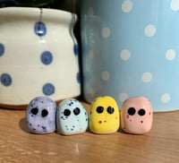 Image 12 of Mini Egg Guys Small (Pale Blue or Lilac) standing decoration
