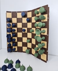 Image 2 of Forest-Inspired Chess Set | Roll-Up Log Design