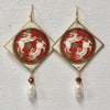 Canadian Rabbit Postage Stamp Earrings