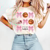 Basketball Bow Sweatshirt/Tee 