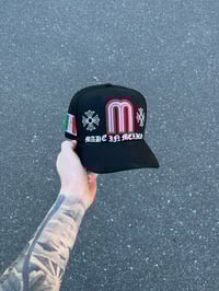 Image 1 of GREEN BRIM BLACK MULTITONE MEXICO CUSTOM FITTED CAP