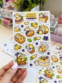 Image 2 of Art Print | Lemon Blueberry Dessert