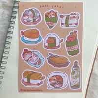 Image 1 of Sushi Cats Sticker Sheets