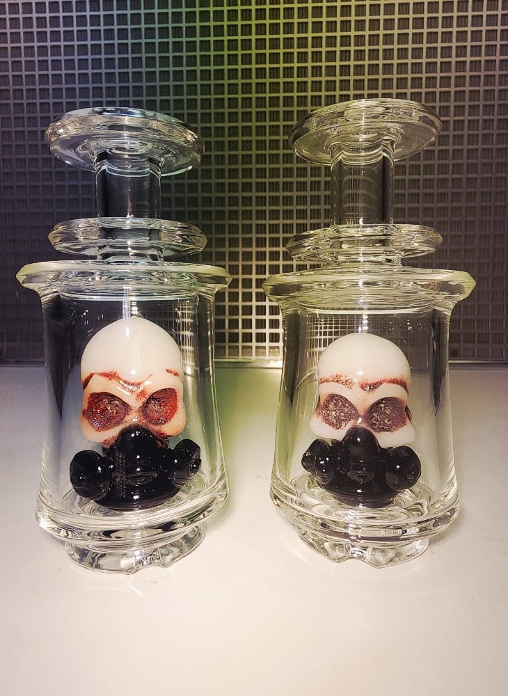 Ghost x Professorglass skull in a bottle peak top