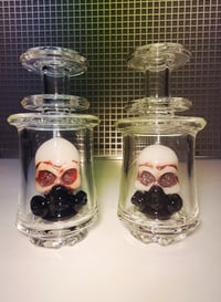 Image 2 of Ghost x Professorglass skull in a bottle peak top
