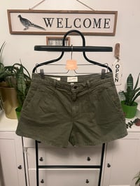 Image 1 of Target green denim shorts