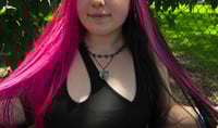 Image 2 of silver black chain link choker (pre-order)