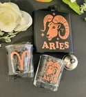 Aries Zodiac Flask Set – Bold Ram Edition