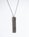 Skate Texture Vertical Bar Necklace