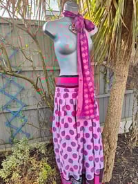 Image 2 of Milan Hareems/ Bloomer/ Balloon  trousers with matching head scarf - spotty upto size 14