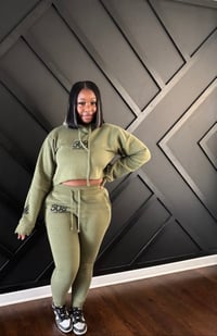Image 1 of 508 Guided By Angels Crop Top Sweatsuits