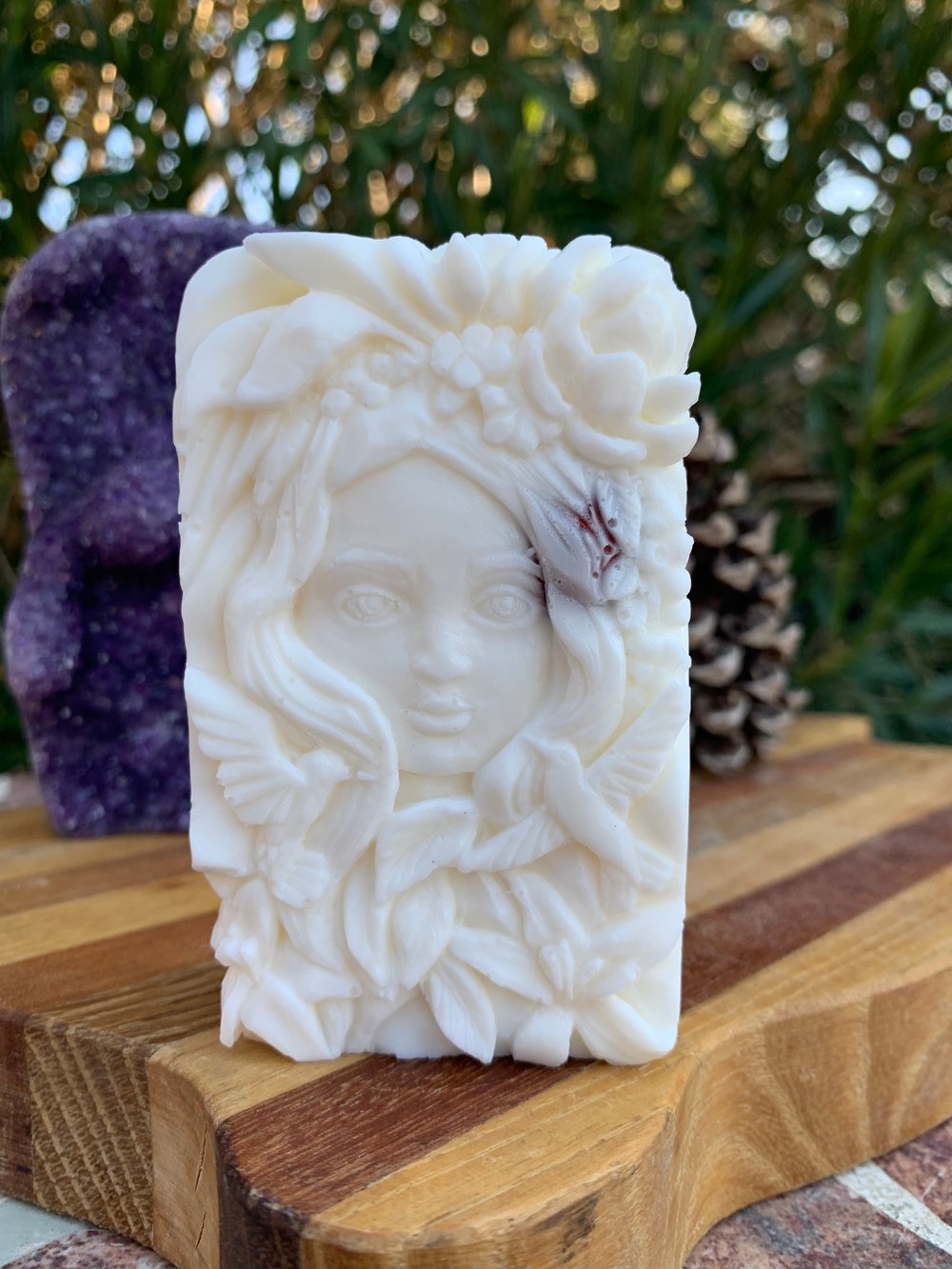 Image of Green Lady Cocoa Butter Cinnamon Aura Cleanse Soap Bar