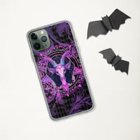 Image 5 of Dark Goth Baphomet Goat and Pentagram Clear Case for iPhone®