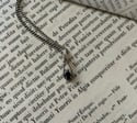 Pendentif saphir et argent massif, années 70