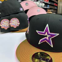 Image 1 of New Era 59Fifty Black Toasted Peanut Butter 