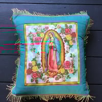Image 4 of Virgin of Guadalupe panel cushion cover